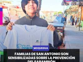 MOQUEGUA | FAMILIAS DE SAN ANTONIO SON SENSIBILIZADAS SOBRE LA PREVENCIÓN DEL SARAMPIÓN.