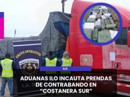 ILO | ADUANAS ILO INCAUTA PRENDAS DE CONTRABANDO EN COSTANERA SUR.