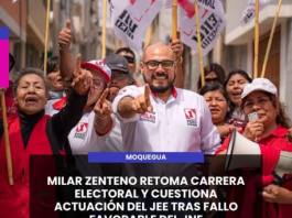 MOQUEGUA | MILAR ZENTENO RETOMA CARRERA ELECTORAL Y CUESTIONA ACTUACIÓN DEL JEE TRAS FALLO FAVORABLE DEL JNE.