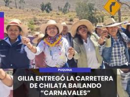 PUQUINA | GILIA ENTREGÓ LA CARRETERA DE CHILATA BAILANDO CARNAVALES.