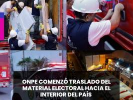 NACIONAL | ONPE INICIÓ TRASLADO DE MATERIAL ELECTORAL PARA LAS ELECCIONES DEL 4 DE OCTUBRE