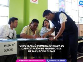 NACIONAL | ONPE REALIZÓ PRIMERA JORNADA DE CAPACITACIÓN PARA MIEMBROS DE MESA EN TODO EL PAÍS