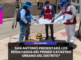MOQUEGUA | SAN ANTONIO PRESENTARÁ LOS RESULTADOS DEL PRIMER CATASTRO URBANO DEL DISTRITO