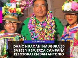 SAN ANTONIO | DARÍO HUACÁN INAUGURA 70 BASES Y REFUERZA CAMPAÑA ELECTORAL EN SAN ANTONIO