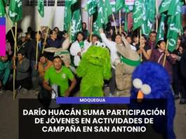 SAN ANTONIO | DARÍO HUACÁN SUMA PARTICIPACIÓN DE JÓVENES EN ACTIVIDADES DE CAMPAÑA EN SAN ANTONIO