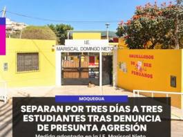 MOQUEGUA | TRES ESTUDIANTES SON SEPARADOS TEMPORALMENTE DEL COLEGIO MARISCAL NIETO TRAS DENUNCIA DE PRESUNTA AGRESIÓN