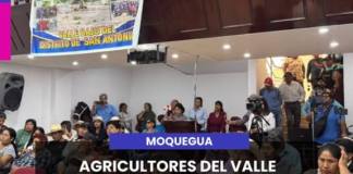 MOQUEGUA | AGRICULTORES DEL VALLE PREOCUPADOS POR SITUACIÓN DE LA PTAR DE OMO.