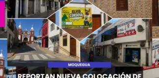 MOQUEGUA | REPORTAN NUEVA COLOCACIÓN DE PROPAGANDA ELECTORAL EN ZONA MONUMENTAL