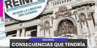 NACIONAL | CONSECUENCIAS QUE TENDRÍA SI CONGRESO Y EJECUTIVO APRUEBAN OTRA PRÓRROGA DEL REINFO