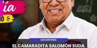 SAN ANTONIO | EL CAMARADITA SALOMÓN SUDA LA CAMISETA LANZANDO PROPUESTAS