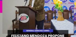 GENERAL SÁNCHEZ CERRO | FELICIANO MENDOZA PROPONE CREAR UNA CAJA MUNICIPAL Y FORTALECER EL AGRO