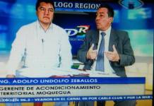 ING. ADOLFO ZEBALLOS GTE. DE ACONDICIONAMIENTO TERRITORIAL EXPLICA LOS LIMITES DE PUNO Y MOQUEGUA