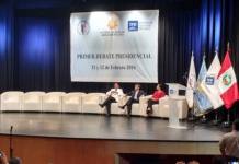 VerÃƒÂ³nika Mendoza, Julio GuzmÃƒÂ¡n y Vladimir CerrÃƒÂ³n exponen sus propuestas en el primer debate presidencial