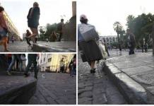 AREQUIPA: VEREDAS DEL CENTRO HISTÃ“RICO DE AREQUIPA SON UN PELIGRO PARA LOS PEATONES