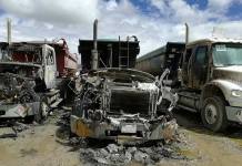 CUSCO: TRES CAMIONES DE UNA EMPRESA MINERA SE INCENDIAN