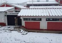 TACNA: MALLA SOLAR DE COLEGIO DE SUSAPAYA COLAPSA ANTE FUERTES VIENTOS Y NEVADA