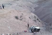 CINCO FALLECIDOS DEJA VUELCO DE BUS POR ABISMO EN YUNGA