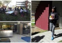AREQUIPA: UNIVERSITARIOS ALMUERZAN AL AIRE LIBRE EN LA UNSA POR LA FALTA DE UN COMEDOR