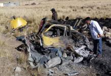 PUNO: TRES FALLECEN CARBONIZADOS EN CARRETERA JULIACA - AREQUIPA