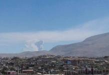 AREQUIPA: CENIZAS SE DISPERSAN EN UN RADIO DE 5 KILÃ“METROS, AFECTANDO A 10 DISTRITOS