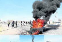 PUNO: A BOMBAZOS DISPERSAN A MAESTROS QUE BLOQUEARON VÃA