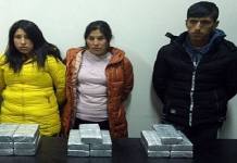 CUSCO: DOS MUJERES Y UN VARÃ“N CAEN CON DROGA OCULTA EN MOCHILAS EN CHINCHEROS