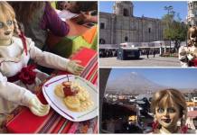AREQUIPA: ANNABELLE LLEGÃ“ A LA CIUDAD PARA ACCEDER AL SELFIE DEL TERROR