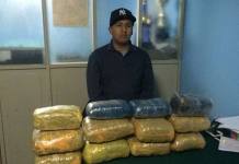 AREQUIPA: JOVEN ES DETENIDO POR TRASLADAR 24 KILOS DE DROGA