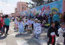 TACNA: ESCOLARES REPRESENTAN PROCESIÃ“N DE LA BANDERA