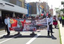 TACNA: TARATEÃ‘OS RECORRIERON 40 KILÃ“METROS A PIE EN HOMENAJE A SUS MÃRTIRES