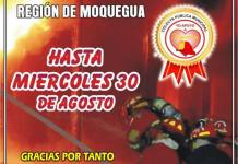 MOQUEGUA: REALIZAN COLECTA PÃšBLICA A FAVOR DE LOS BOMBEROS