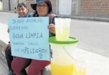 TACNA: CALANEÃ‘OS TOMAN AGUA CONTAMINADA