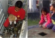 TACNA: DOS NIÃ‘AS MOVILIZARON A LOS BOMBEROS POR LA CAÃDA DE SU MASCOTA