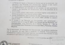 MOQUEGUA: PERSONAS CON DISCAPACIDAD EMITEN PRONUNCIAMIENTO SOBRE RAMPA EN MERCADO CENTRAL