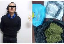 CUSCO: PRESUNTO MICROCOMERCIALIZADOR DE DROGA CAE CON DOS KILOS DE MARIHUANA