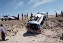 MOQUEGUA: COMERCIANTE DE ROPA USADA MUERE EN DESPISTE Y VUELCO