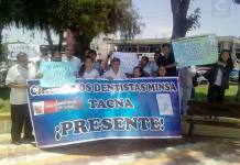 TACNA: PROFESIONALES DE LA SALUD PROTESTARON EXIGIENDO MEJORAS EN SUS HABERES