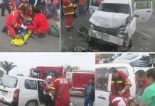 TACNA: CHOQUE VEHICULAR DEJA SEIS PERSONAS HERIDAS