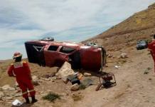 MOQUEGUA: VUELCA CAMIONETA Y DEJA UN MUERTO