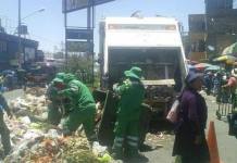 AREQUIPA: PRODUCEN 70 TONELADAS DE BASURA EN LA PLATAFORMA DE AVELINO CÃCERES POR NAVIDAD