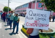 MOQUEGUA: AGRICULTORES MARCHAN EN DEFENSA DEL AGUA