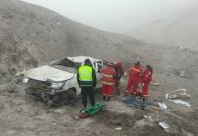 MOQUEGUA: CUATRO HERIDOS DEJA ACCIDENTE EN LA PANAMERICANA SUR