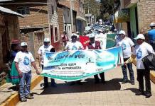 ICHUÃ‘A: AUTORIDADES Y POBLACIÃ“N MARCHAN POR EL CUIDADO DEL AGUA