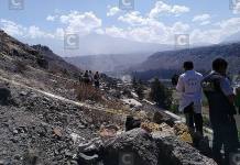 AREQUIPA: FELIGRESES QUE PEREGRINABAN POR LA 