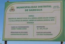 SAMEGUA: CREACIÃ“N DEL DRENAJE PLUVIAL EN LA AV, ANDRES AVELINO CACERES Y CALLE ANTIGUA DE SAMEGUA ES UNA REALIDAD