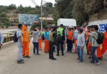 MOQUEGUA: TRABAJADORES PARALIZARON OBRA DE AGUA Y DESAGÃœE POR FALTA DE PAGOS