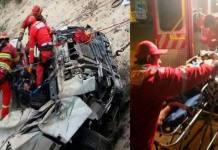 MOQUEGUA: JOVEN MUERE AL CAER CAMIONETA A UN ABISMO