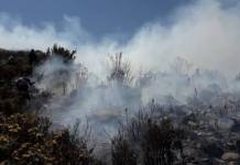 MOQUEGUA: COER LLEVA LAMPAS, ACHAS, PICOS Y AGUA A AFECTADOS POR INCENDIO EN PUQUINA