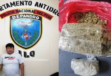 ILO: CAPTURAN A MICROCOMERCIALIZADOR CON UN KILO DE MARIHUANA