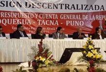 MOQUEGUA: GOBERNADORES REGIONALES DEL SUR DEL PERÃš SE REUNIERON PARA PEDIR PRESUPUESTO